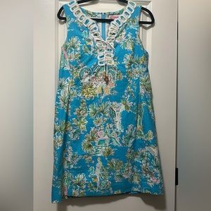Originals Line Lilly Pulitzer Rare HTF Jungle Glam Toile Ricci shift size 10